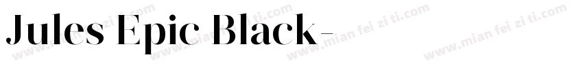 Jules Epic Black字体转换
